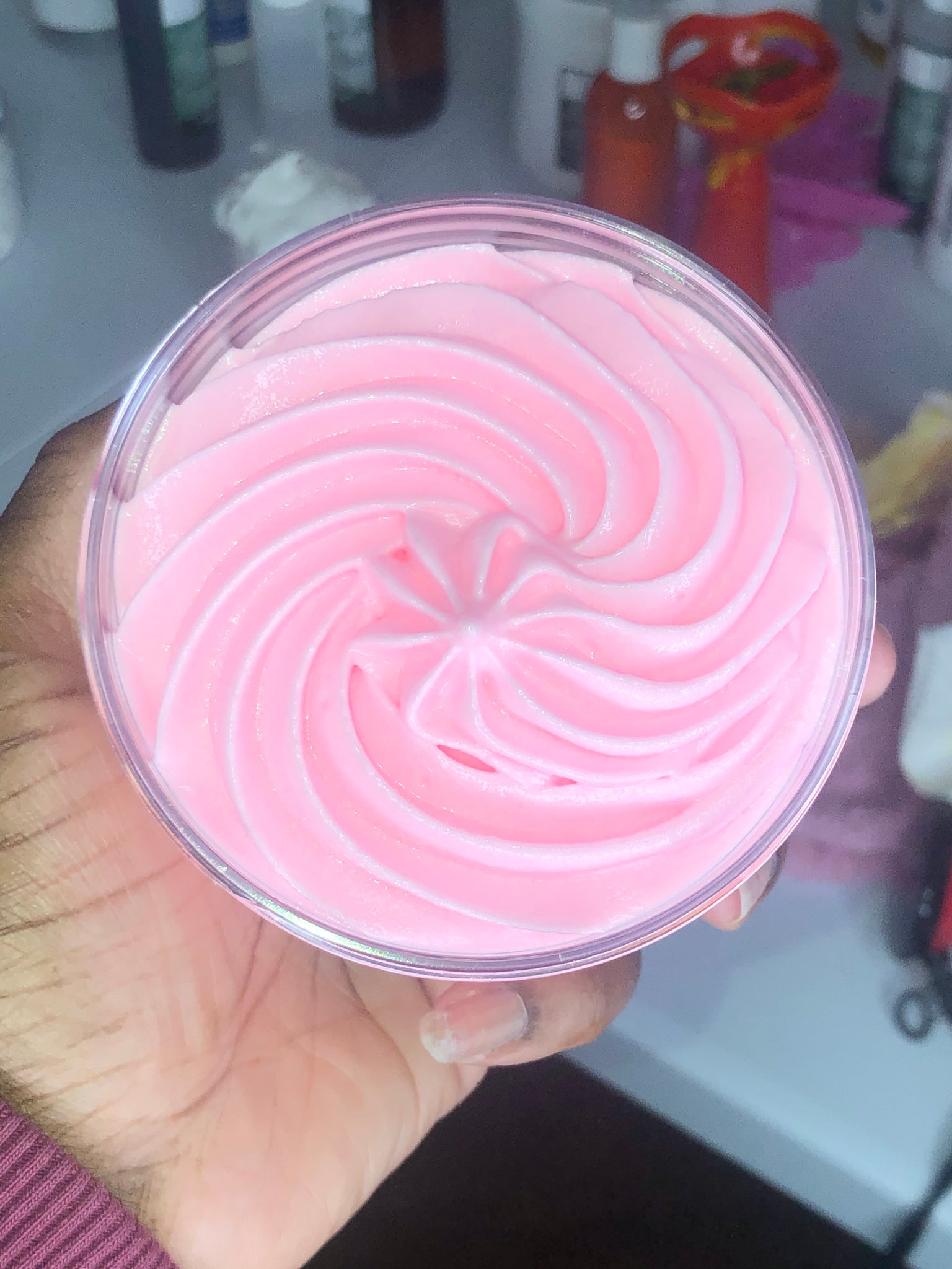 Body butter swirls